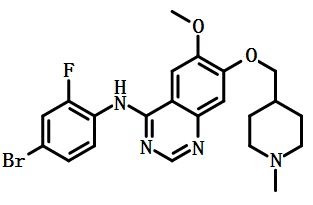 凡德他尼的結(jié)構(gòu)式